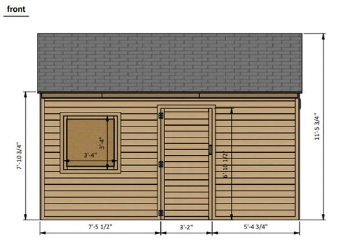 12'x16' Garage Shed Plan
