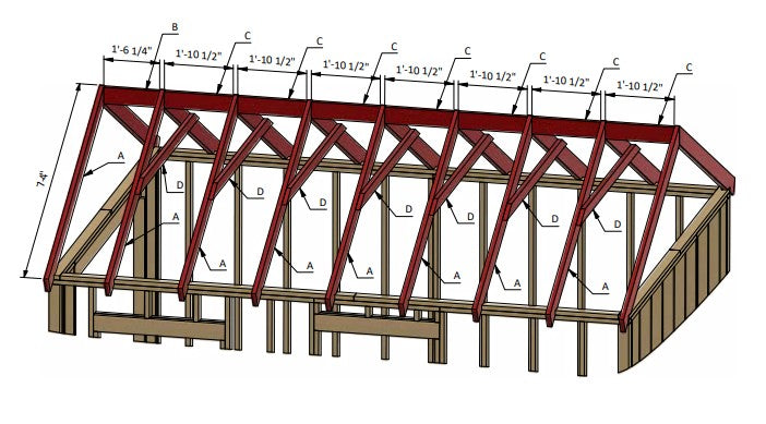 12'x16' Garage Shed Plan